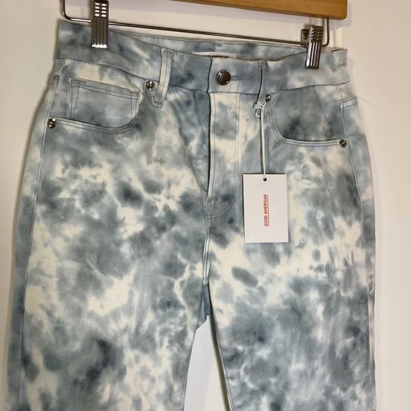 Good American tie dye skinny jeans - Picture 3 of 9
